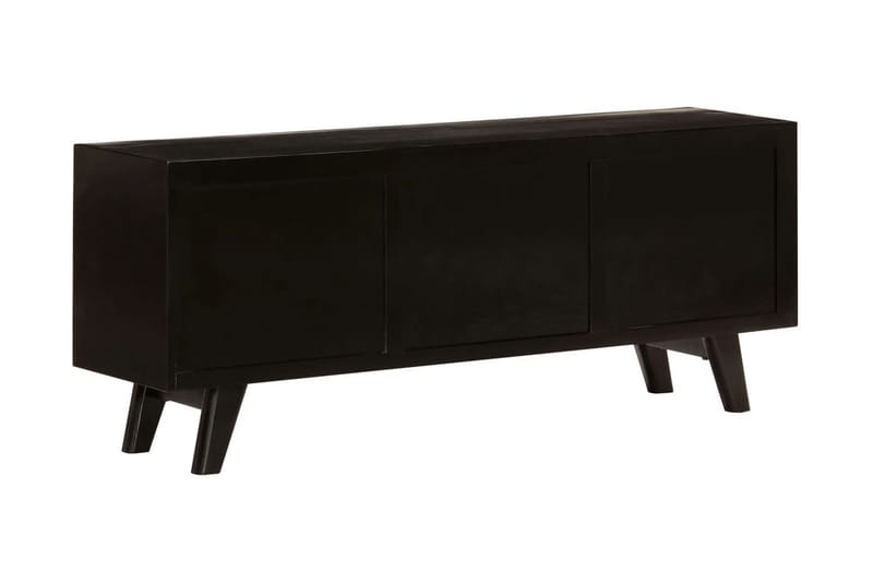 TV-bänk i massivt mangoträ 120x30x50 cm - Svart - Möbler - Vardagsrum - Tv-möbler & mediamöbler - Tv-bänkar