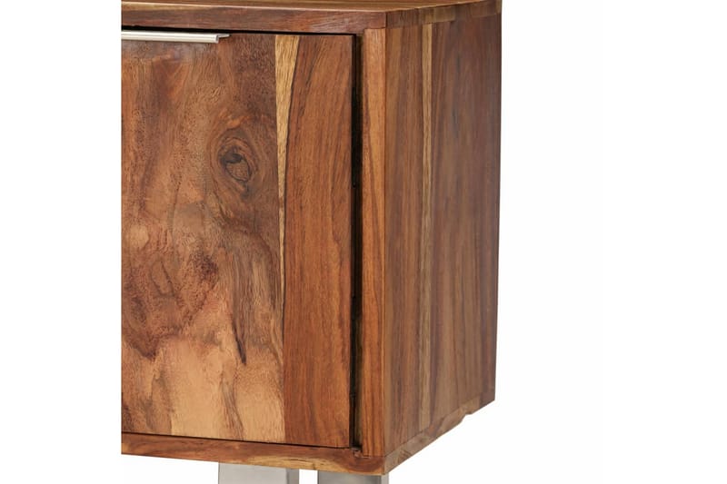 TV-bänk i massivt sheshamträ med honingsfinish 118x30x40 cm - Brun - Möbler - Vardagsrum - Tv-möbler & mediamöbler - Tv-bänkar