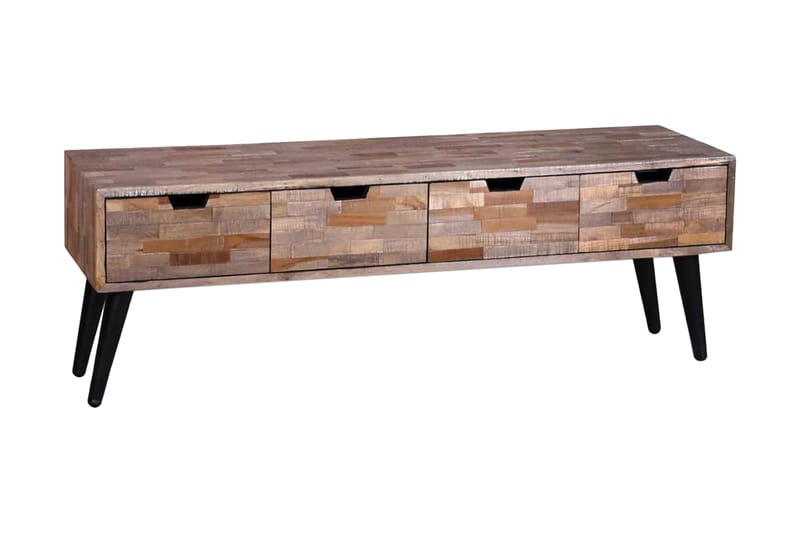 TV-bänk konsolbord i återvunnen teak med 4 lådor - Brun - Möbler - Vardagsrum - Tv-möbler & mediamöbler - Tv-bänkar