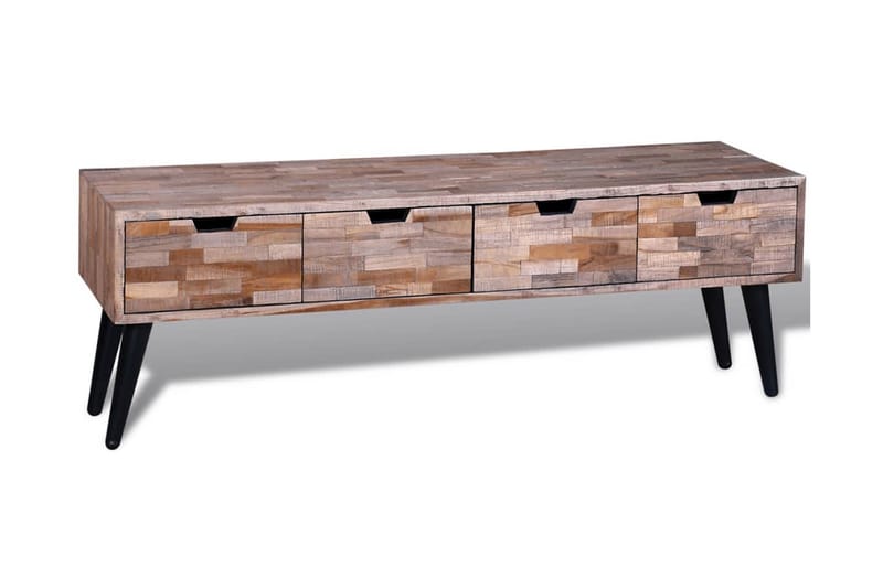 TV-bänk konsolbord i återvunnen teak med 4 lådor - Brun - Möbler - Vardagsrum - Tv-möbler & mediamöbler - Tv-bänkar