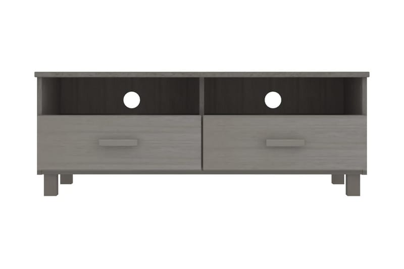 TV-bänk ljusgrå 106x40x40 cm massiv furu - Grå - Möbler - Vardagsrum - Tv-möbler & mediamöbler - Tv-bänkar