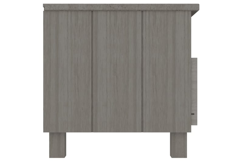 TV-bänk ljusgrå 106x40x40 cm massiv furu - Grå - Möbler - Vardagsrum - Tv-möbler & mediamöbler - Tv-bänkar