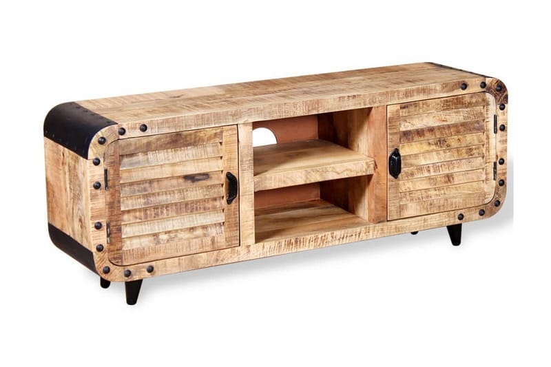 TV-bänk mangoträ 120x30x50 cm - Brun - Möbler - Vardagsrum - Tv-möbler & mediamöbler - Tv-bänkar