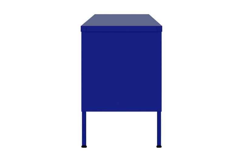 Tv-bänk marinblå 105x35x50 cm stål - Blå - Tv-bänkar