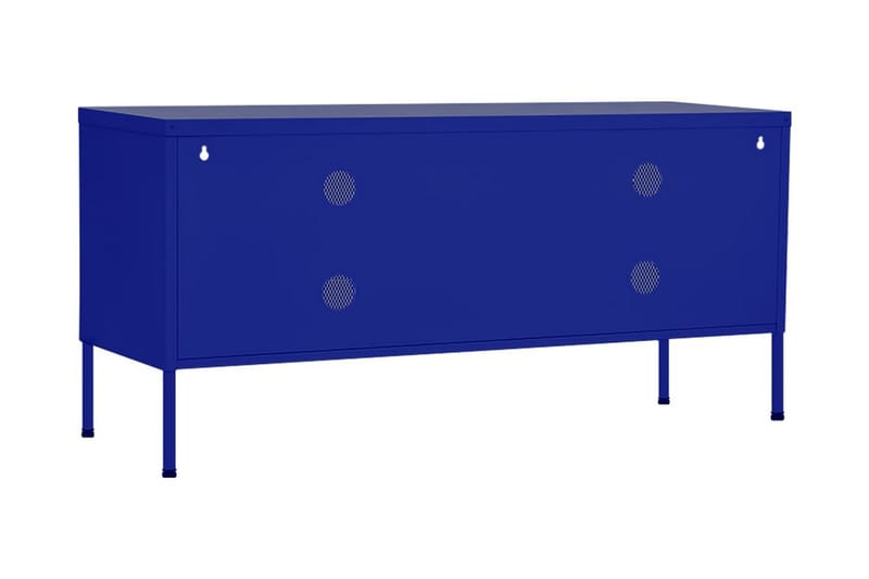 Tv-bänk marinblå 105x35x50 cm stål - Blå - Möbler - Vardagsrum - Tv-möbler & mediamöbler - Tv-bänkar