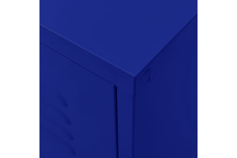 Tv-bänk marinblå 105x35x50 cm stål - Blå - Tv-bänkar