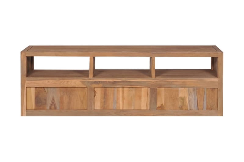 TV-bänk massiv teak med naturlig finish 120x30x40 cm - Brun - Möbler - Vardagsrum - Tv-möbler & mediamöbler - Tv-bänkar