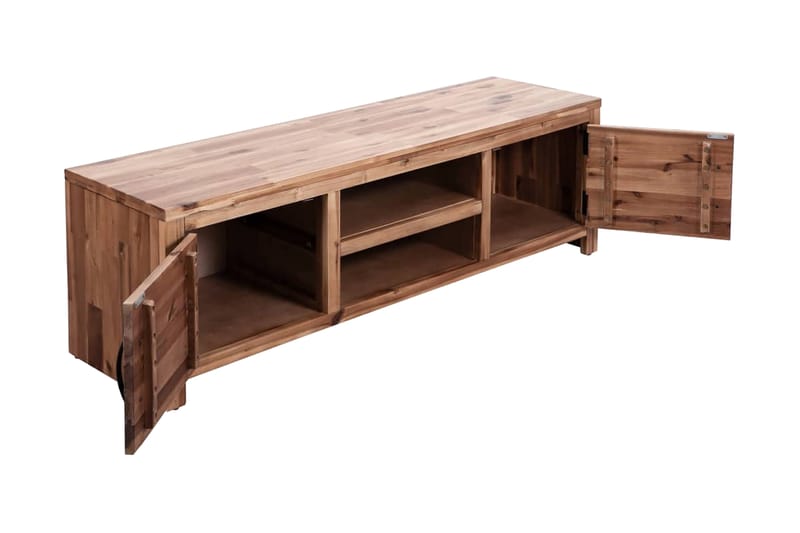 TV-bänk massivt akaciaträ 120x35x40 cm - Brun - Möbler - Vardagsrum - Tv-möbler & mediamöbler - Tv-bänkar