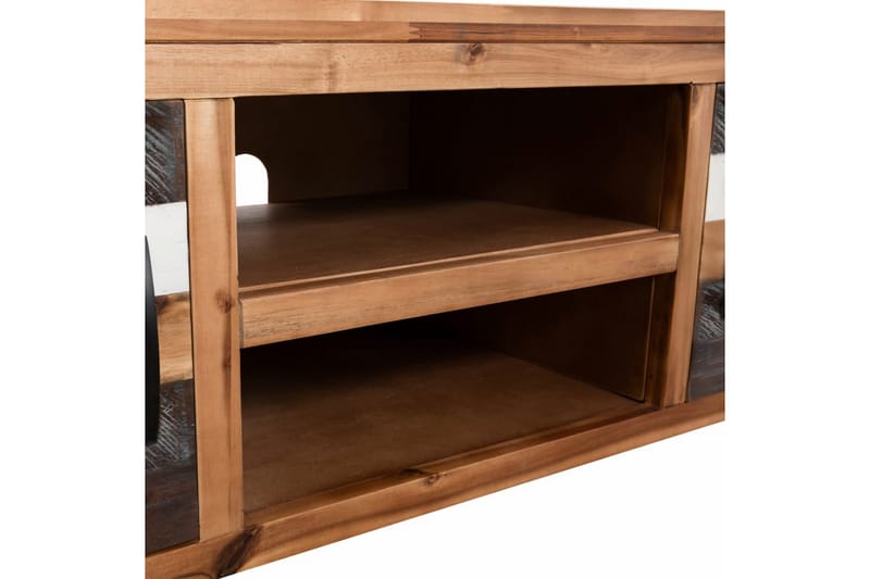 TV-bänk massivt akaciaträ 120x35x40 cm - Brun - Möbler - Vardagsrum - Tv-möbler & mediamöbler - Tv-bänkar