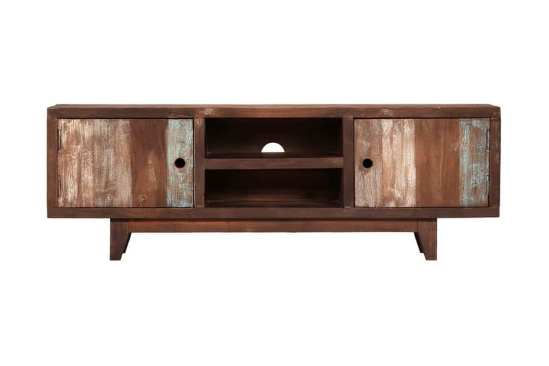 TV-bänk massivt akaciaträ vintage 118x30x40 cm - Brun - Möbler - Vardagsrum - Tv-möbler & mediamöbler - Tv-bänkar