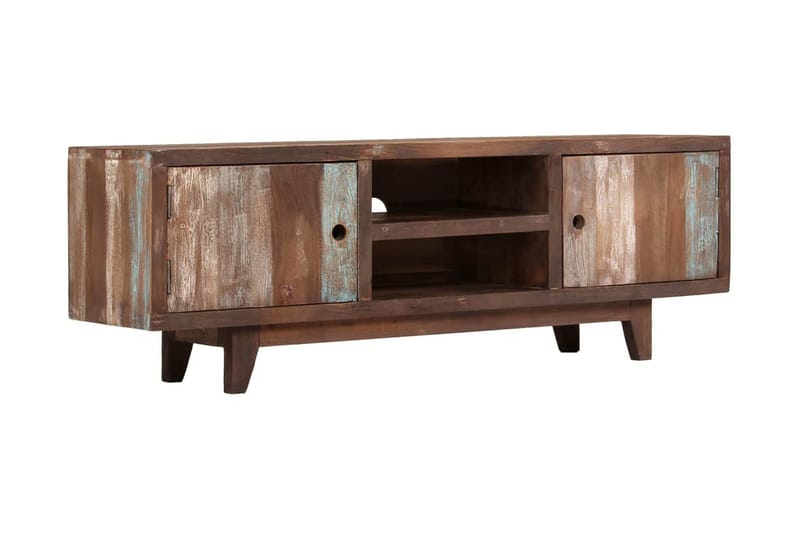 TV-bänk massivt akaciaträ vintage 118x30x40 cm - Brun - Möbler - Vardagsrum - Tv-möbler & mediamöbler - Tv-bänkar