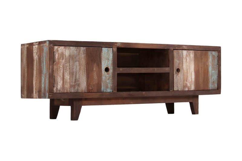 TV-bänk massivt akaciaträ vintage 118x30x40 cm - Brun - Möbler - Vardagsrum - Tv-möbler & mediamöbler - Tv-bänkar