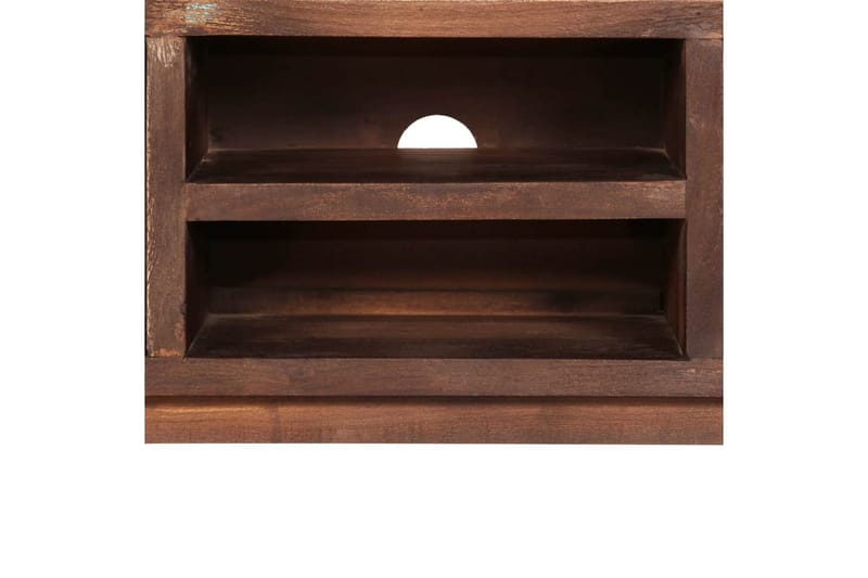 TV-bänk massivt akaciaträ vintage 118x30x40 cm - Brun - Möbler - Vardagsrum - Tv-möbler & mediamöbler - Tv-bänkar