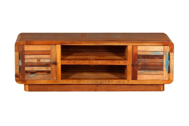 TV-bänk massivt återvunnet trä 120x30x40 cm - Flerfärgad - Möbler - Vardagsrum - Tv-möbler & mediamöbler - Tv-bänkar