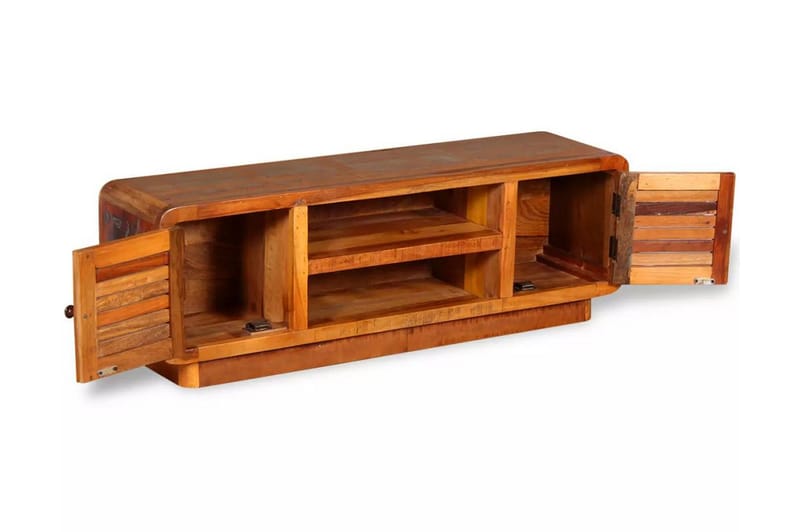 TV-bänk massivt återvunnet trä 120x30x40 cm - Flerfärgad - Möbler - Vardagsrum - Tv-möbler & mediamöbler - Tv-bänkar
