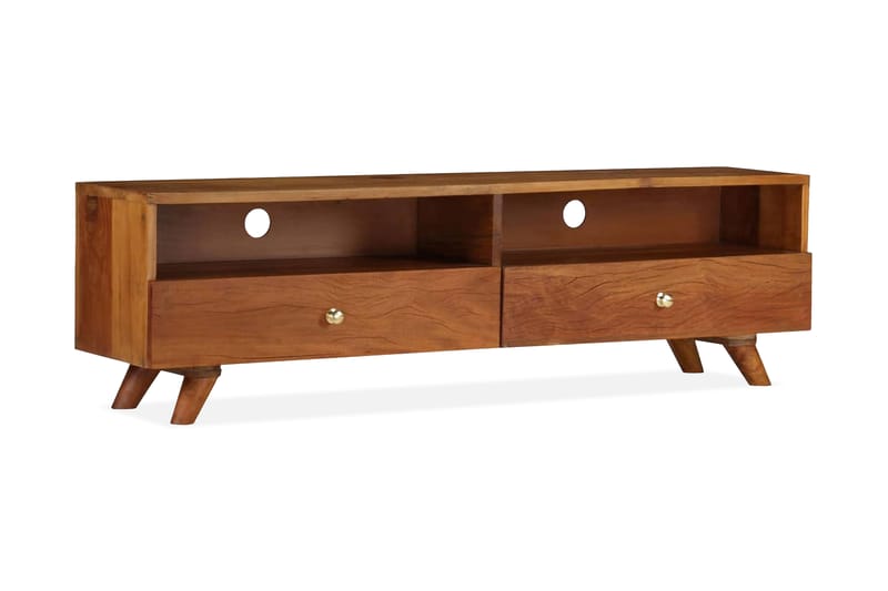 TV-bänk massivt återvunnet trä 140x30x40 cm - Brun - Möbler - Vardagsrum - Tv-möbler & mediamöbler - Tv-bänkar