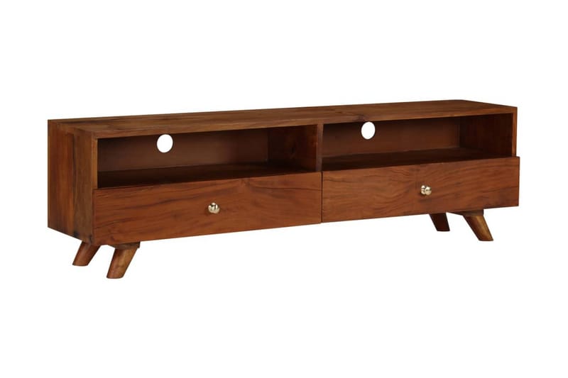 TV-bänk massivt återvunnet trä 140x30x40 cm - Brun - Möbler - Vardagsrum - Tv-möbler & mediamöbler - Tv-bänkar