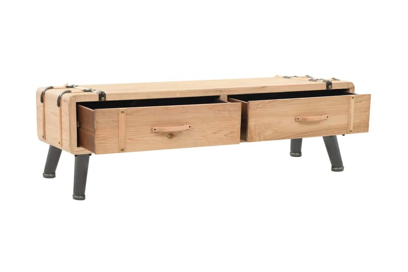 TV-bänk massivt granträ 120x33x35 cm - Brun - Möbler - Vardagsrum - Tv-möbler & mediamöbler - Tv-bänkar