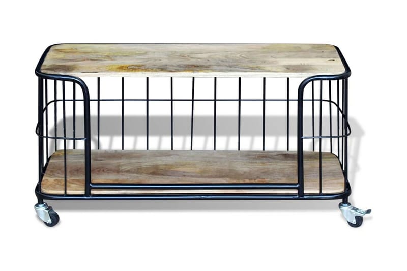 TV-bänk massivt mangoträ 100x40x45 cm - Brun - Möbler - Vardagsrum - Tv-möbler & mediamöbler - Tv-bänkar
