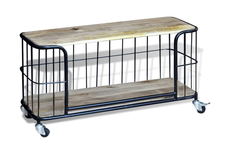 TV-bänk massivt mangoträ 100x40x45 cm - Brun - Möbler - Vardagsrum - Tv-möbler & mediamöbler - Tv-bänkar