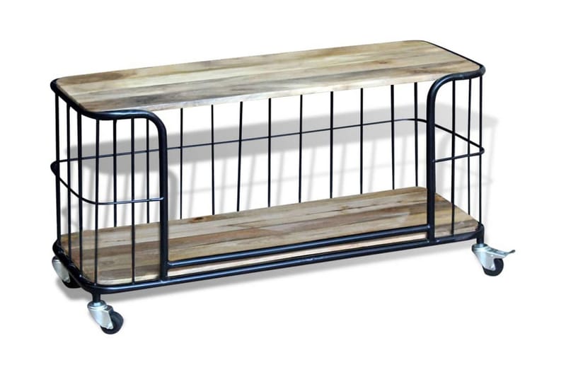 TV-bänk massivt mangoträ 100x40x45 cm - Brun - Möbler - Vardagsrum - Tv-möbler & mediamöbler - Tv-bänkar