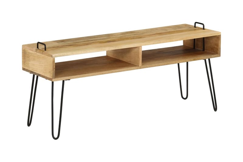 TV-bänk massivt mangoträ 110x35x45 cm - Brun - Möbler - Vardagsrum - Tv-möbler & mediamöbler - Tv-bänkar