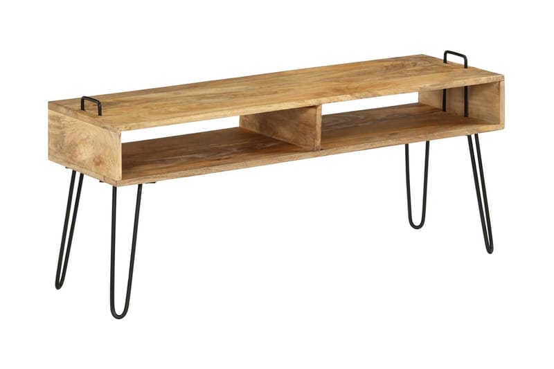 TV-bänk massivt mangoträ 110x35x45 cm - Brun - Möbler - Vardagsrum - Tv-möbler & mediamöbler - Tv-bänkar