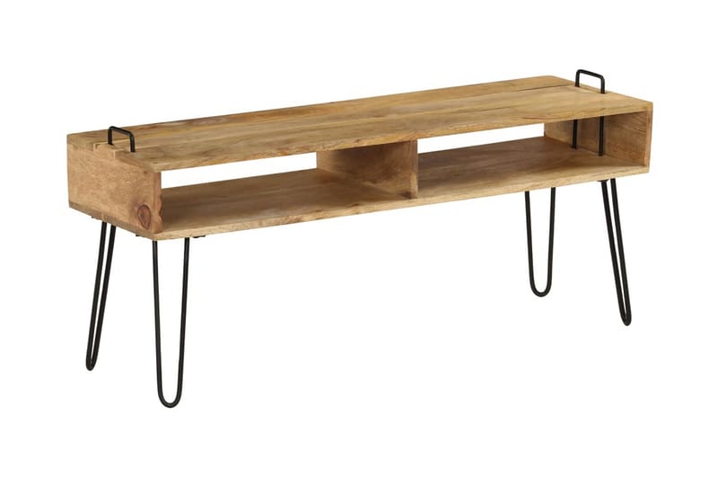 TV-bänk massivt mangoträ 110x35x45 cm - Brun - Möbler - Vardagsrum - Tv-möbler & mediamöbler - Tv-bänkar