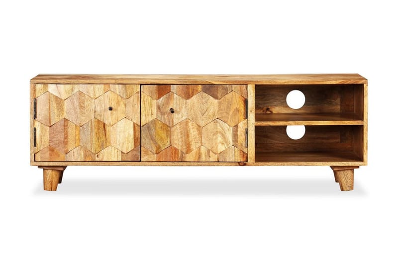 TV-bänk massivt mangoträ 118x35x40 cm - Brun - Möbler - Vardagsrum - Tv-möbler & mediamöbler - Tv-bänkar