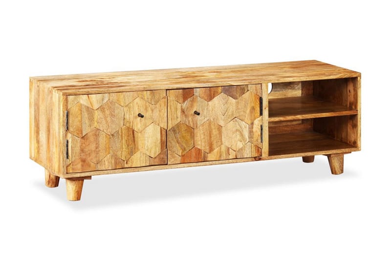TV-bänk massivt mangoträ 118x35x40 cm - Brun - Möbler - Vardagsrum - Tv-möbler & mediamöbler - Tv-bänkar