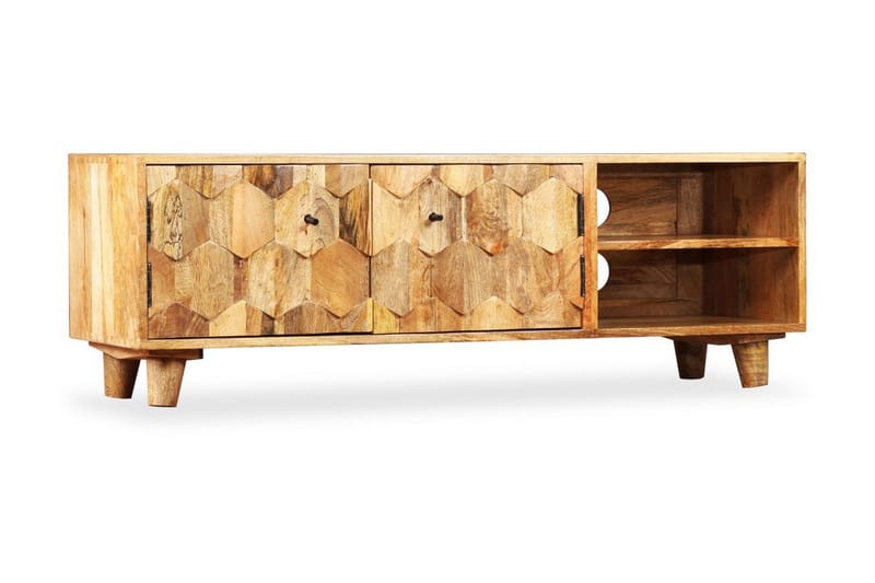 TV-bänk massivt mangoträ 118x35x40 cm - Brun - Möbler - Vardagsrum - Tv-möbler & mediamöbler - Tv-bänkar