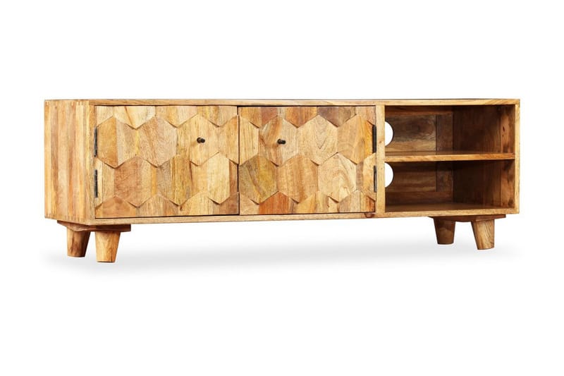 TV-bänk massivt mangoträ 118x35x40 cm - Brun - Möbler - Vardagsrum - Tv-möbler & mediamöbler - Tv-bänkar
