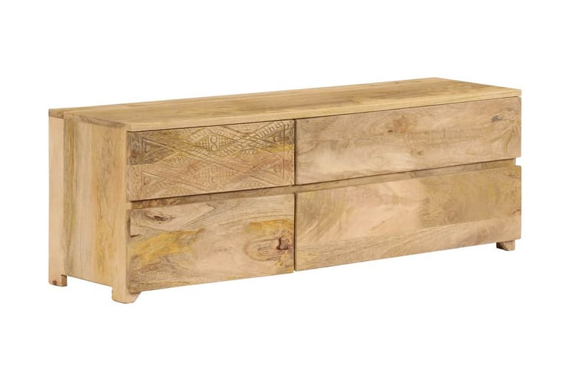 TV-bänk massivt mangoträ 120x30x40 cm - Brun - Möbler - Vardagsrum - Tv-möbler & mediamöbler - Tv-bänkar