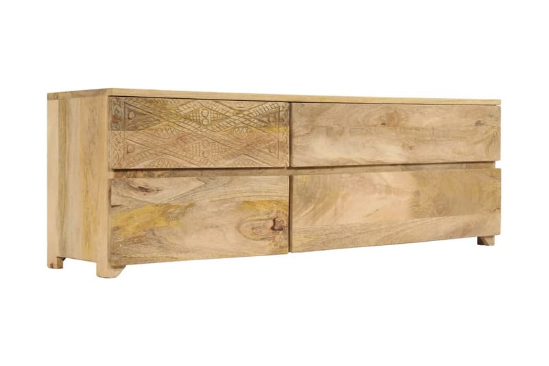 TV-bänk massivt mangoträ 120x30x40 cm - Brun - Möbler - Vardagsrum - Tv-möbler & mediamöbler - Tv-bänkar