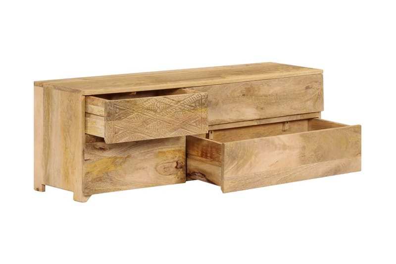 TV-bänk massivt mangoträ 120x30x40 cm - Brun - Möbler - Vardagsrum - Tv-möbler & mediamöbler - Tv-bänkar