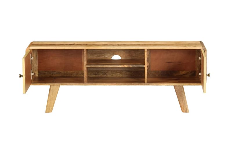 TV-bänk massivt mangoträ 120x30x45 cm - Guld - Möbler - Vardagsrum - Tv-möbler & mediamöbler - Tv-bänkar