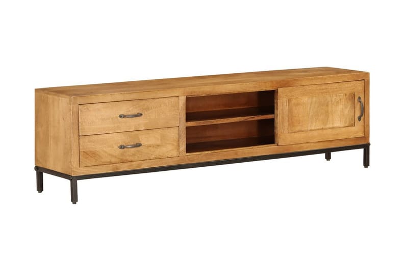 TV-bänk massivt mangoträ 140x30x40 cm - Brun - Möbler - Vardagsrum - Tv-möbler & mediamöbler - Tv-bänkar