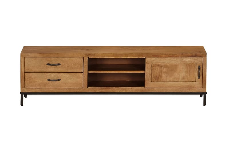 TV-bänk massivt mangoträ 140x30x40 cm - Brun - Möbler - Vardagsrum - Tv-möbler & mediamöbler - Tv-bänkar