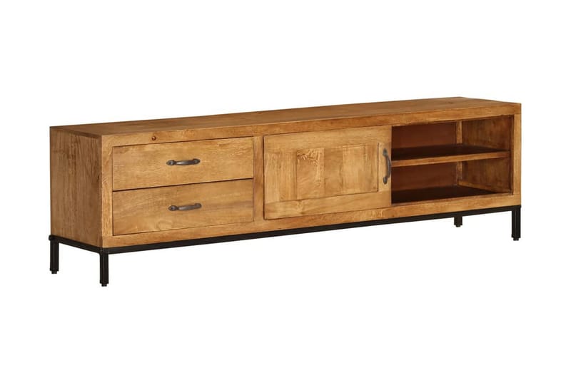 TV-bänk massivt mangoträ 140x30x40 cm - Brun - Möbler - Vardagsrum - Tv-möbler & mediamöbler - Tv-bänkar