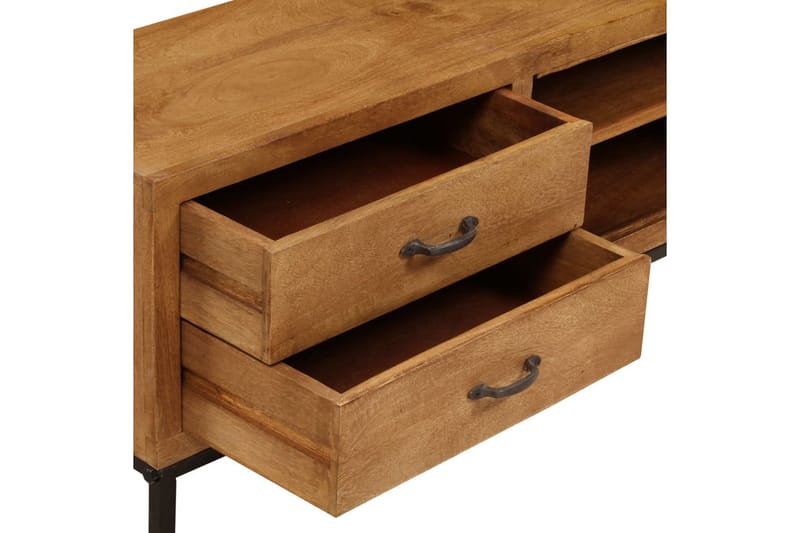 TV-bänk massivt mangoträ 140x30x40 cm - Brun - Möbler - Vardagsrum - Tv-möbler & mediamöbler - Tv-bänkar