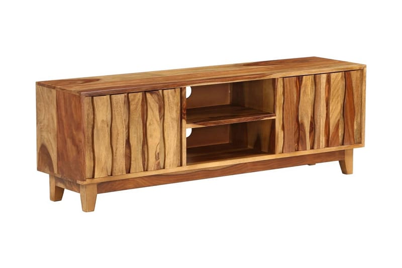 TV-bänk massivt sheshamträ 118x30x40 cm - Brun - Möbler - Vardagsrum - Tv-möbler & mediamöbler - Tv-bänkar