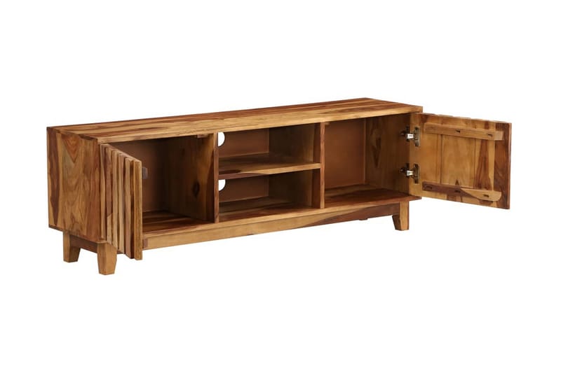 TV-bänk massivt sheshamträ 118x30x40 cm - Brun - Möbler - Vardagsrum - Tv-möbler & mediamöbler - Tv-bänkar