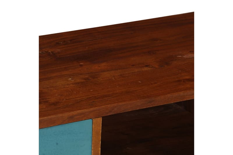 TV-bänk med 3 lådor 110x35x50 cm massivt återvunnet akaciatr - Flerfärgad - Möbler - Vardagsrum - Tv-möbler & mediamöbler - Tv-bänkar