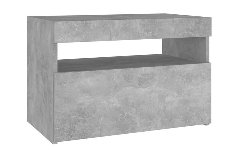 TV-bänk med LED-belysning 2 delar betonggrå 60x35x40 cm - Grå - Möbler - Vardagsrum - Tv-möbler & mediamöbler - Tv-bänkar