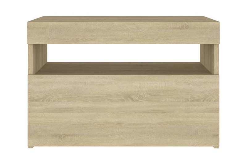 TV-bänk med LED-belysning 2 st sonoma-ek 60x35x40 cm - Brun - Möbler - Vardagsrum - Tv-möbler & mediamöbler - Tv-bänkar
