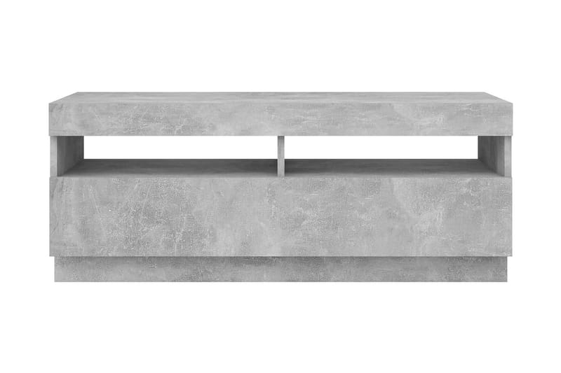 TV-bänk med LED-belysning betonggrå 100x35x40 cm - Grå - Möbler - Vardagsrum - Tv-möbler & mediamöbler - Tv-bänkar