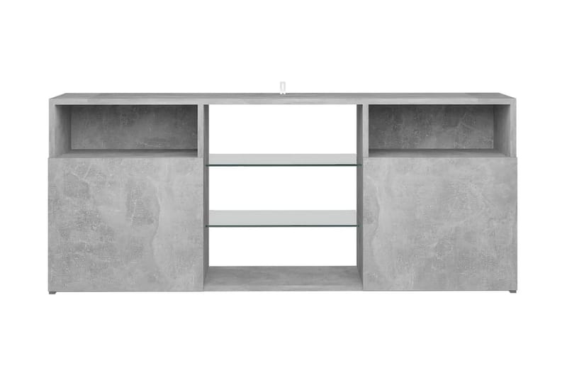 TV-bänk med LED-belysning betonggrå 120x30x50 cm - Grå - Möbler - Vardagsrum - Tv-möbler & mediamöbler - Tv-bänkar