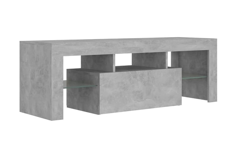 TV-bänk med LED-belysning betonggrå 120x35x40 cm - Grå - Möbler - Vardagsrum - Tv-möbler & mediamöbler - Tv-bänkar