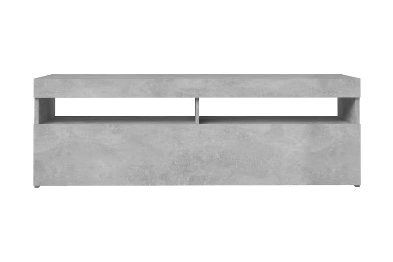 TV-bänk med LED-belysning betonggrå 120x35x40 cm - Grå - Möbler - Vardagsrum - Tv-möbler & mediamöbler - Tv-bänkar