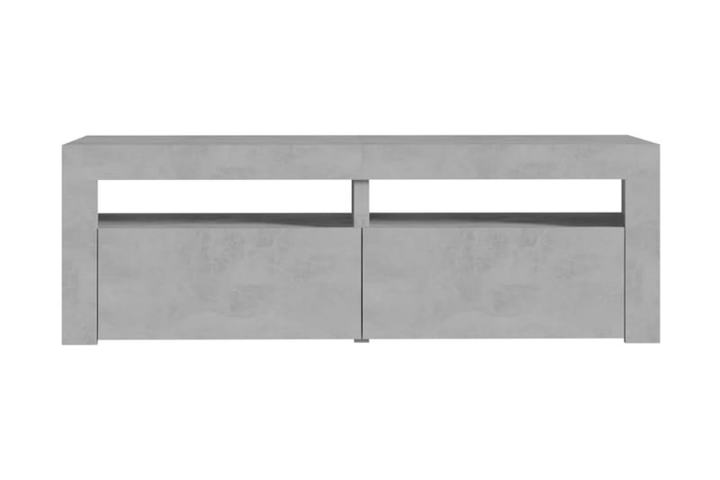 TV-bänk med LED-belysning betonggrå 120x35x40 cm - Grå - Möbler - Vardagsrum - Tv-möbler & mediamöbler - Tv-bänkar